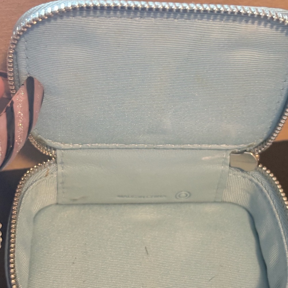 Coach Sky Blue Leather Medicine Case - Picture 3 of 5